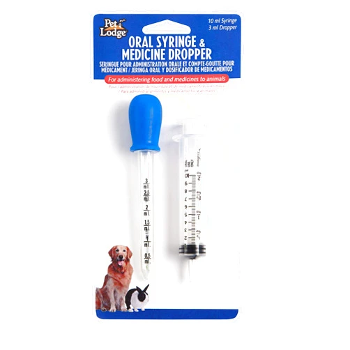 Pet Lodge Oral Syringe & Medicine Dropper for Animals Administer Food & Medicine to Your Pet (Item No. 171601)