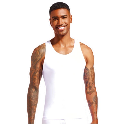 SlumberMee Mens Undershirts Soft Viscose Made from Bamboo Tank Tops 5 Pack Lightweight Cool Feeling Tagless Slim Fit A-Shirts