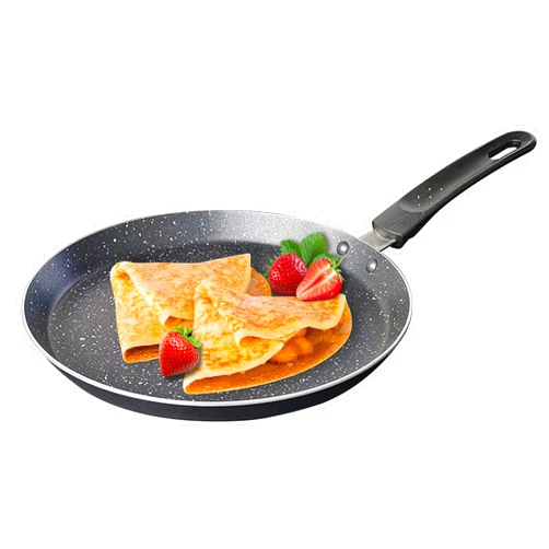LECOOKING Nonstick Dosa Pan, Crepe Pan,Comal Para Tortillas, Non-Stick Pancake Griddle Compatible with Induction， also for Crepes.9.5 inch