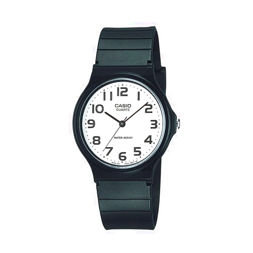 Casio Men's MQ24-7B2 Analog Watch with Black Resin Band