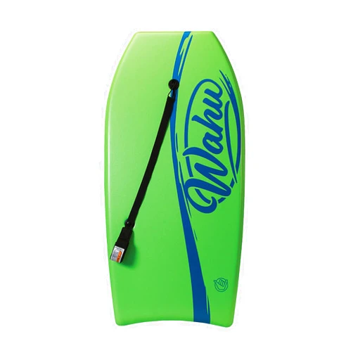 Wahu Bac Pak Bodyboard Pro with Leash, Crescent Tale, EPS Core, XPE Deck, and HDPE Slick Bottom, 41
