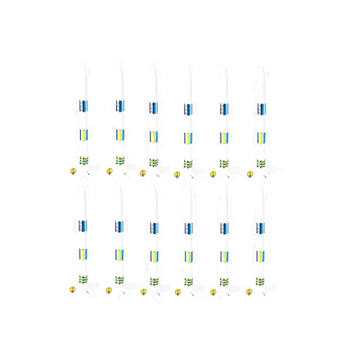 Estes Generic E2X Rocket Bulk Pack (Pack of 12) , White