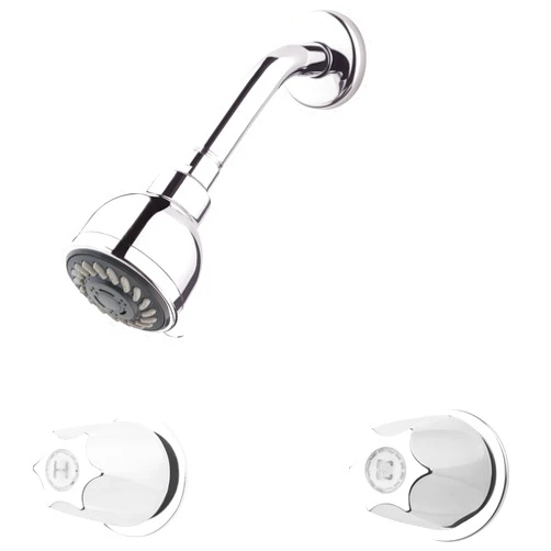 Pfister Shower Trim Kit, Valve and Cartridge Included, 2-Handle, Metal Knob Handles, Polished Chrome Finish, LG073120