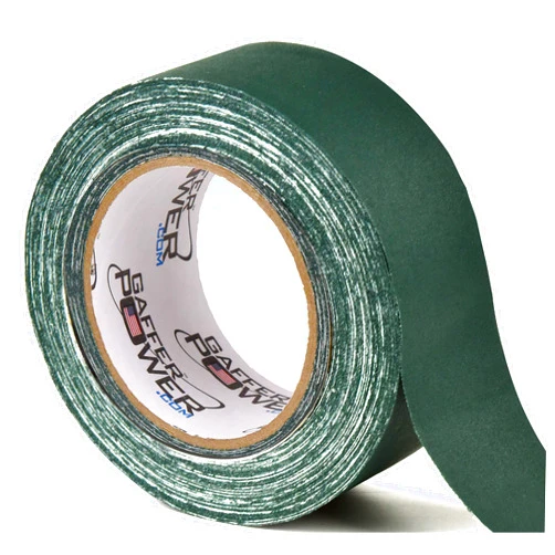Gaffer Power Real Professional Grade Gaffer Tape, Made in The USA, Heavy Duty Gaffers Tape, Non-Reflective, Multipurpose. (2 Inches x 30 Yards, Forest Green)