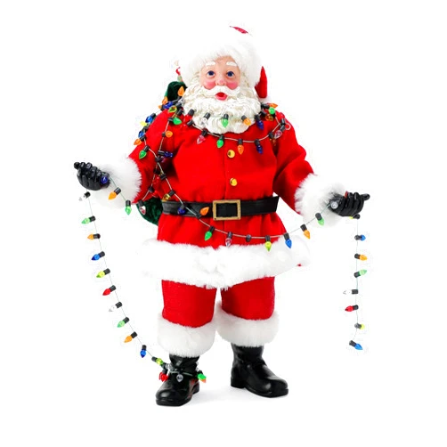 Department 56 Possible Dreams Santa Christmas Traditions in a Tangle Figurine, 10.5 Inch, Multicolor