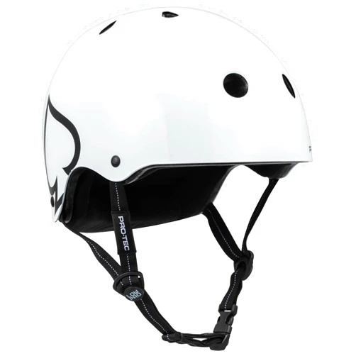 Pro-Tec Low PRO Certified Skateboard Helmet, Ideal for Skateboarding, Bicycling, BMX and Roller Skating, – LargeX-Large – White Matte