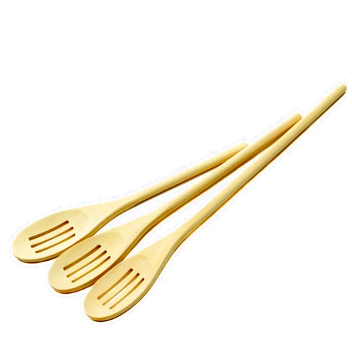 Chef Craft Select Maple Slotted Spoon Set, 10, 12, 14 inch, Natural