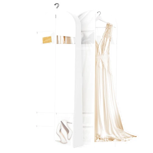 Lazebox Travel Garment Bag with Zipper Pocket, Suit Bag for Suits, Dresses, Coats
