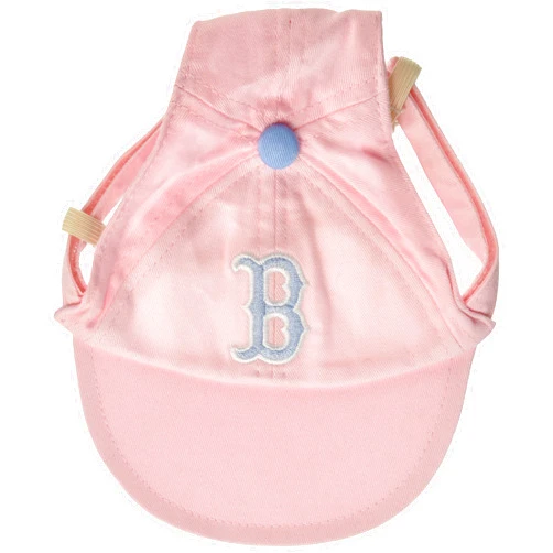 Sporty K9 MLB Boston Red Sox Pink Dog Cap, Large