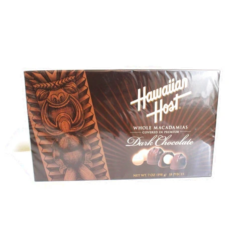Hawaiian Host, Dark Chocolate Macadamia, 7 Ounce