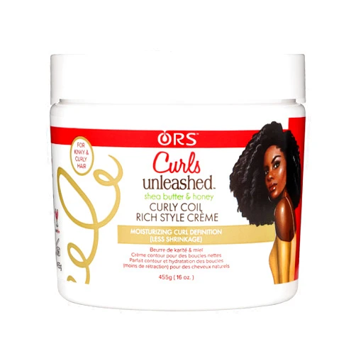 ORS Curls Unleashed Shea Butter and Honey Curl Defining Creme 16 Ounce (Pack of 1)