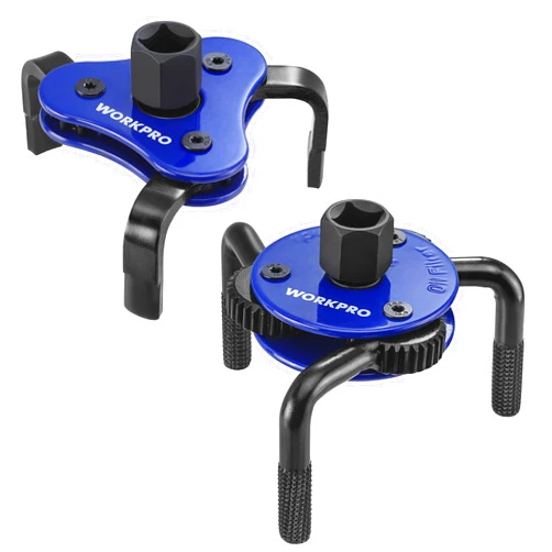 WORKPRO Universal Oil Filter Wrench Adjustable, Oil Filter Removal Tool, Oil Filter Change Set, Ideal for Engine Filters, Conduit, & Fittings