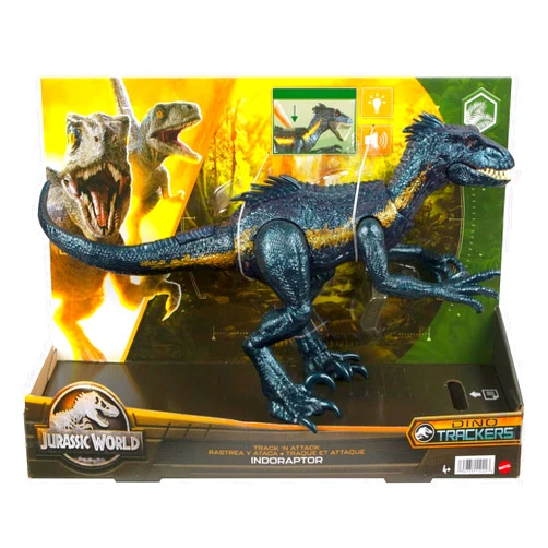 MAGNETOE Jurassic Dino Trackers Track 'N Attack Indoraptor Action Figure
