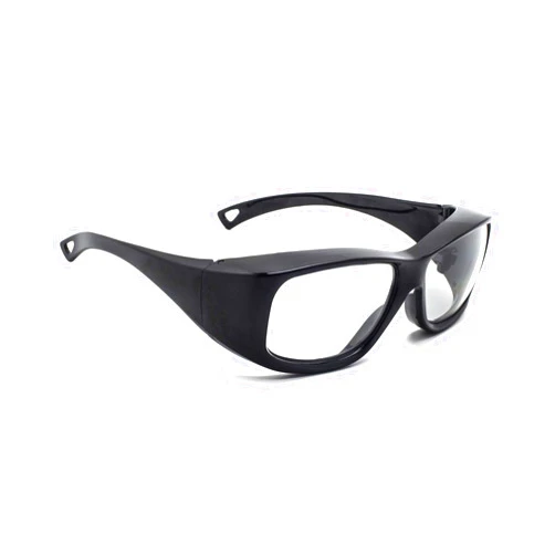 Schott SF-6 HT Radiation Safety Glasses in Black Plastic Frame with Lead Lenses