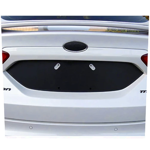 BocaDecals Rear Decklid Blackout Panel Decal Accessory Compatible with and Fits 2013-2018 Ford Fusion (Black Carbon Fiber, 2013-2018 Fusion)