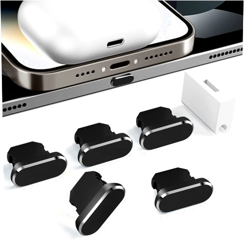 TITACUTE 5-Pack Anti Dust Plug for iPhone 14 Pro Max 13 12 11 XR XS X SE 8 Plus 7 6 5 5S Dust Plugs for Lightning Charging Port Cover Protector Cap 8 Pin Dust Plug for iPad Pro Mini Air for AirPods