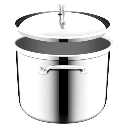 Nuwave Designs-Tri-Ply 18/10 Entire Stainless Steel Stockpot With Lid, Commercial Grade, Free of PTFE PFOA PFOS,10-Yeär Wärranty(8QT)