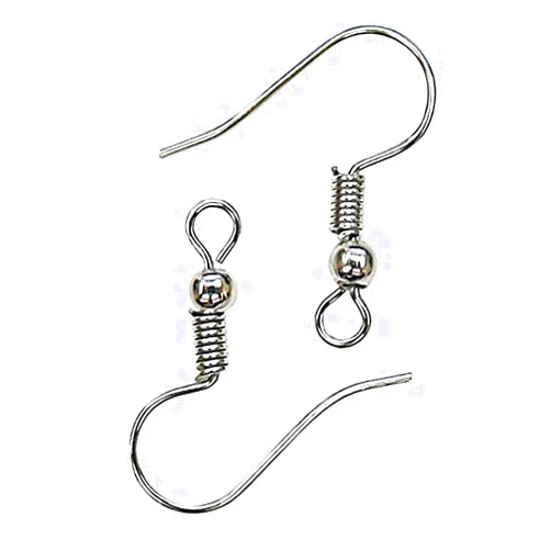UnCommon Artistry Silver Plated Hypo-Allergenic Earring Hooks 18mm (100pcs)