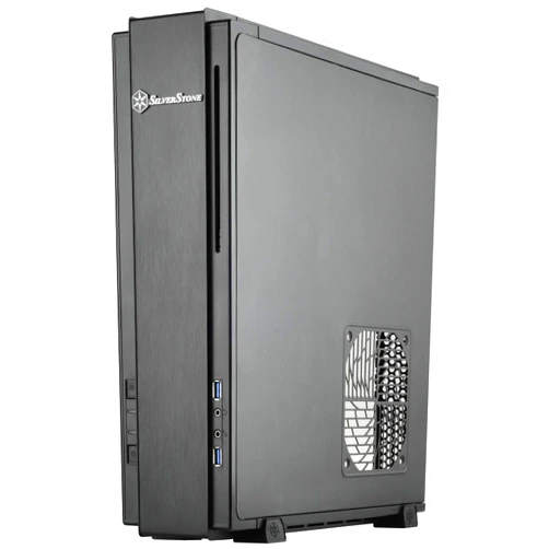 SilverStone Technology Milo Z Mini-Itx/DTX Small Form Factor SFX Computer Case with PCI-E Riser Card, Black SST-ML07B-USA