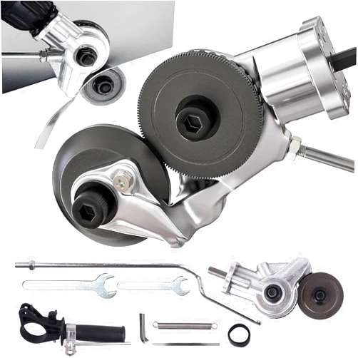 Allyplay Upgraded Electric Drill Plate Cutter, Metal Nibbler Drill Attachment,Sheet Metal Cutter Tool with Adapter for Cutting Various Metals Materials Such As Aluminum,Steel,Copper,Iron