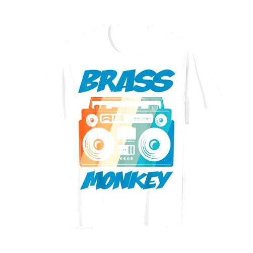 Funny Cool Music Tees Inc Brass Monkey Funny Cool Music T-Shirt