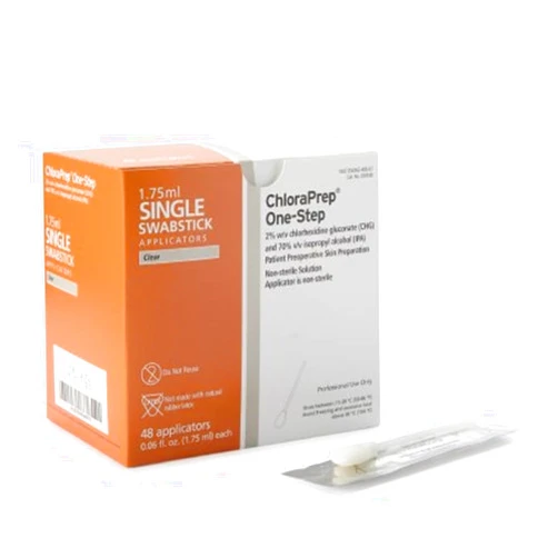 Yasirona Chloraprep 1.75ml Swabstick Applicator (Single) (Box of 48) by ChloraPrep