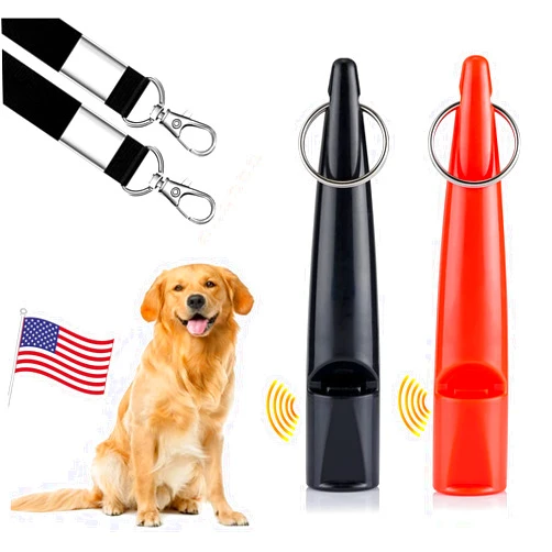 LEVNEX 2 Pcs Dog Whistle with Lanyards l Ultrasonic Whistles to Stop Neighbor’s Dog Barking l High Frequency and Professional Silent Dog Whistle for Training Pets and Recall Your Dogs