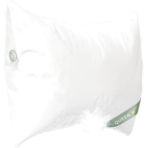 East Coast Bedding - Queen Size Pillow Pack of 1 - Medium Luxury Hotel Pillow for a Luxury Bed - 100% European Goose Down Pillow 800FP - Featherless Pillow for Sleeping