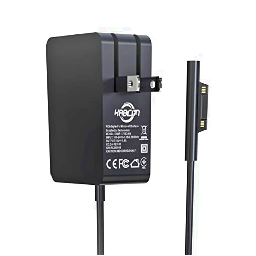 KABCON Charger Compatible for Surface Go/Go 2/Go 3 Surface Pro 4 Core m3 Surface Pro 3 Core m3 Surface Pro 2017 Core m3 Tablet Surface Laptop Core m3, Power Supply Adapter 24W 15V 1.6A with Travel Bag