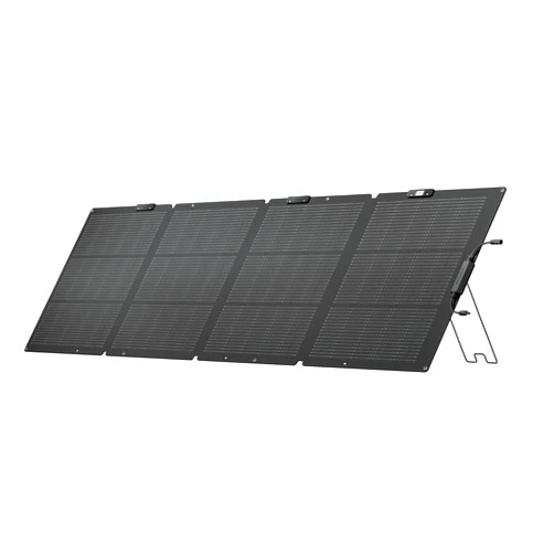 EF ECOFLOW 220 Watt Portable Solar Panel, 25% High Conversion Efficiency N-Type Solar Cell, NextGen Foldable Solar Panel with Adjustable Kickstand, IP68 Waterproof for Camping RV Off Grid System