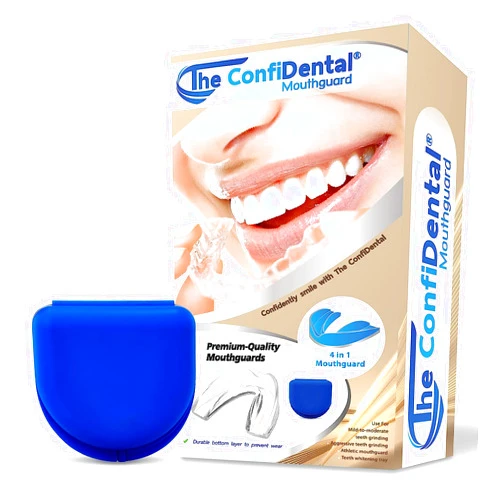 The ConfiDental Pack of 6 Moldable Mouth Guard for Teeth Grinding Clenching Bruxism, Sport Athletic, Whitening Tray, Including 3 (3mm) Regular and 3 Longer Guards