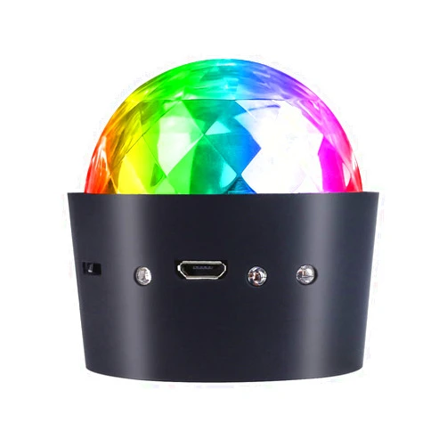 Miuko Mini Disco Light, Miuko Sound Activated Multi-Color Battery Operated Disco Ball Light, Festival Party Light, Led Stage Light, Car Decoration Light (Portable Battery Powered)