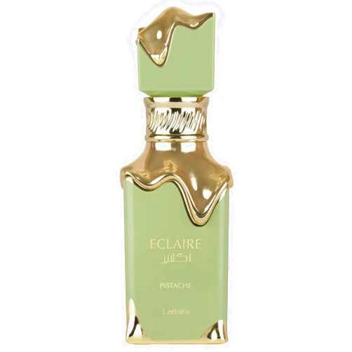 Lattafa Eclaire Pistache – Gourmand, Nutty, Creamy, Musky – Eau de Parfum Spray Long-Lasting Fragrance for Women, 3.4 Ounce / 100 ml
