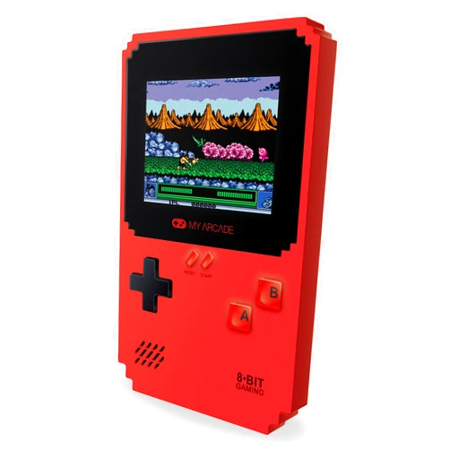 My Arcade Pixel Classic - Handheld Game Console - 300 Retro Style Games Plus 8 Data East Classics - Lightweight Compact Size - Battery or Micro USB Powered - for Kids