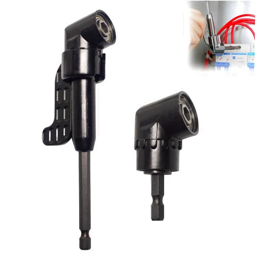 Generic Corner Tool Screw Hub With Multi-Function Bend Screwdriver Bit,105 Degree Right Angle Drill Bit Holder,Flexible Angle Extension Bit,1/4