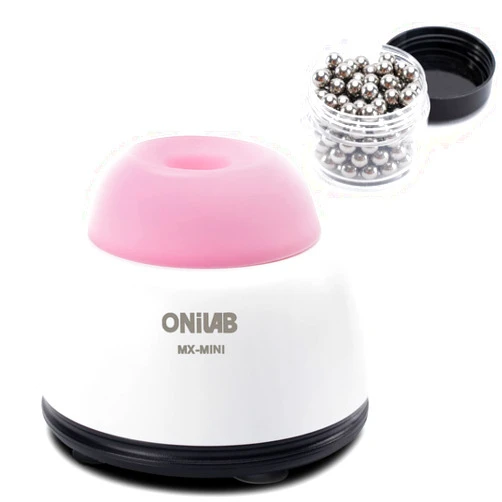 ONiLAB Mini Vortex Mixer with Touch Function, Lab Mixing, Nail Polish,Tattoo Ink,Eyelash Adhesives and Acrylic Paints Mixing, Lab Vortexer for Centrifuge Tubes and Test Tubes,Pink