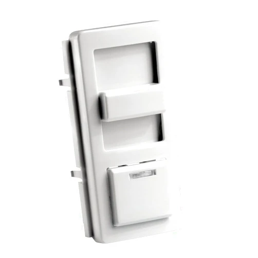 Leviton IllumaTech Dimmer Switch Faceplate with Locator Light, IPKIT-W, White