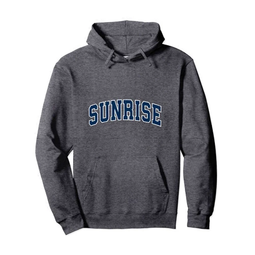 Sunrise FL Retro Shirts & Gifts Sunrise Florida FL Vintage Sports Design Navy Design Pullover Hoodie