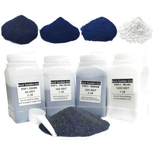 SACKORANGE 6 Pounds Rock Tumbler Refill Grit Media Kit, Abrasive Tumbling Kit for Stone Polisher - Compatible with Any Brand Rock Tumbler