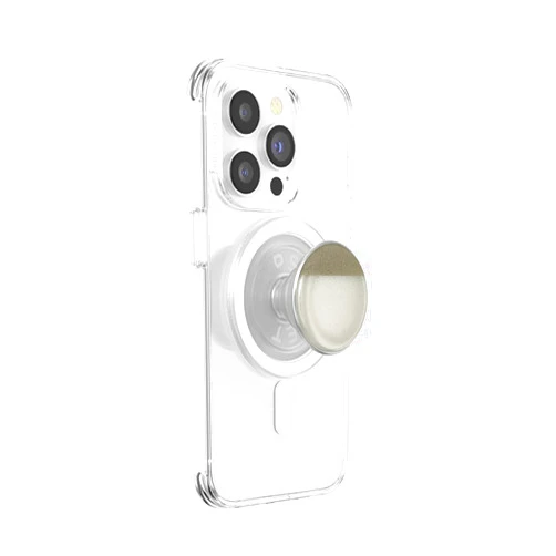 PopSockets Phone Grip with Expanding Kickstand, Compatible with MagSafe, Adapter Ring for MagSafe Included, Wireless Charging Compatible - Stoneware Coconut Crème