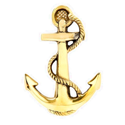 Moby Dick Solid Brass Fouled Anchor Doorknocker