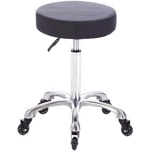 Syiole Rolling Salon Stool Swivel Chair with Wheels Height Adjustable Hydraulic for Hair Salon Beauty Facial Massage Spa Tattoo Medical Home Office (Black)