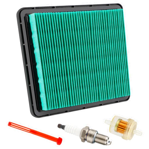 Mowtiler GCV160 17211-ZL8-023 Air Filter for Honda GCV190 GC190 GC160 GX100 Engine Compatible with HRC216 HRR216 HRT216 HRX217 Lawn Mower, with Spark Plug & Fuel Filter