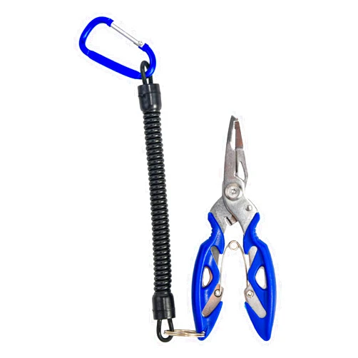 Goture Fishing Muti Function Plier Stainless Steel Lure Tackle with Lanyard Split Ring Braided Line Cutters Hook Remover Tool