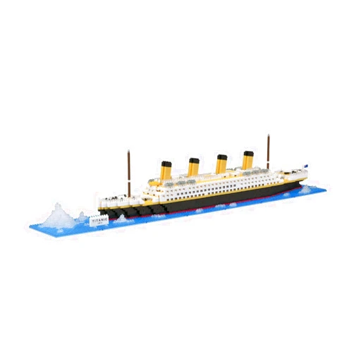 KAWADA nanoblock - World Famous - Titanic, Advanced Hobby Series Building Kit