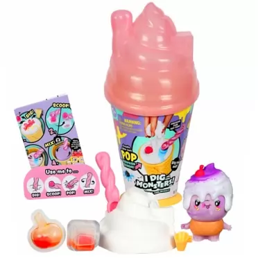 I Dig...Monsters I Dig…Monsters POP Surprise Sundae Single Pack – 1pc Miniature Collectible ASMR Toy | Fun & Cute DIY Ice Cream Toy, pop Surprise Sundae Pack (75560)