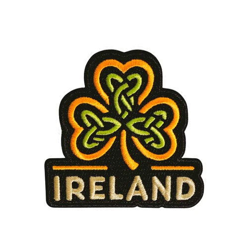 Vagabond Heart Ireland Patch - Ireland Embroidered Souvenir Badge - Iron On Applique