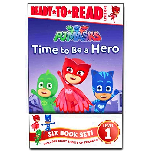 Various PJ Masks Ready-to-Read Value Pack: Time to Be a Hero; PJ Masks Save the Library!; Owlette and the Giving Owl; Gekko Saves the City; Power Up, PJ Masks!; Race for the Ring