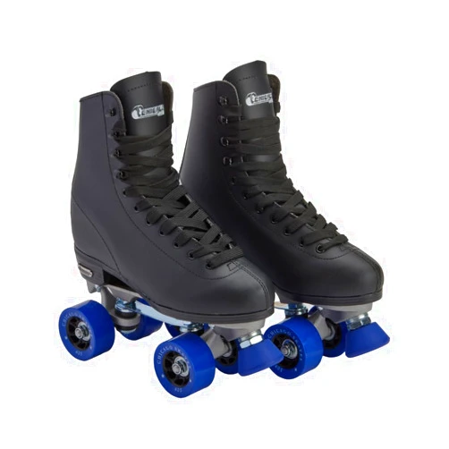 Chicago Skates Classic Quad Roller Skates for Women & Men – Durable & Top Performance, Adjustable High-Top Boots for Safe Indoor/Outdoor Roller Derby–60mm PU Wheels & Semi-Precision Bearings