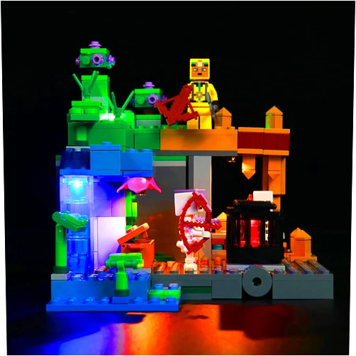 Hilighting Upgraded Light Kit Compatible with Lego Minecraft The Skeleton Dungeon Set, Lights Decoration Compatible with Lego 21189 (Model Not Included)